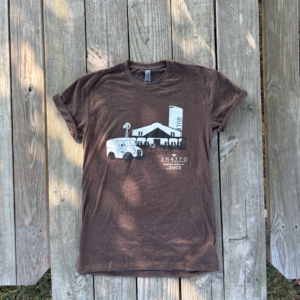 Shatto Farm Tee in Heathered Brown
